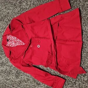 Aziz Double-breasted Red Jacket NWOT